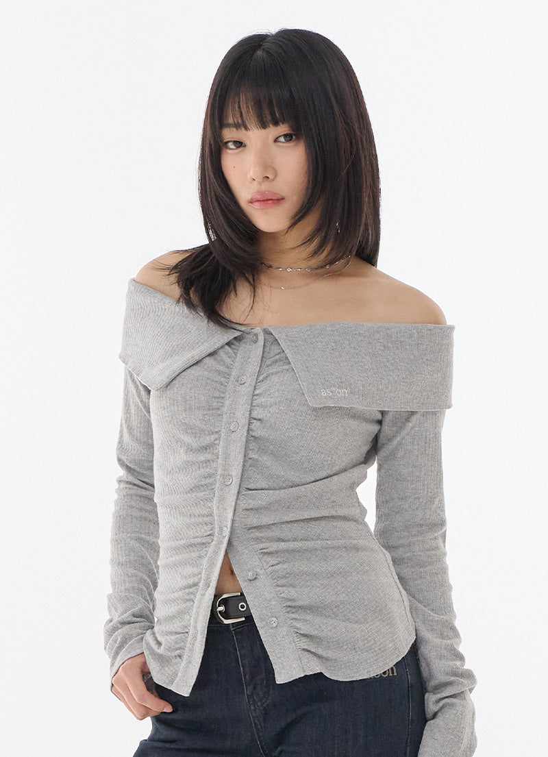 as-on-fw-26-lucie-shirring-off-shoulder-tee-gray-gray-s