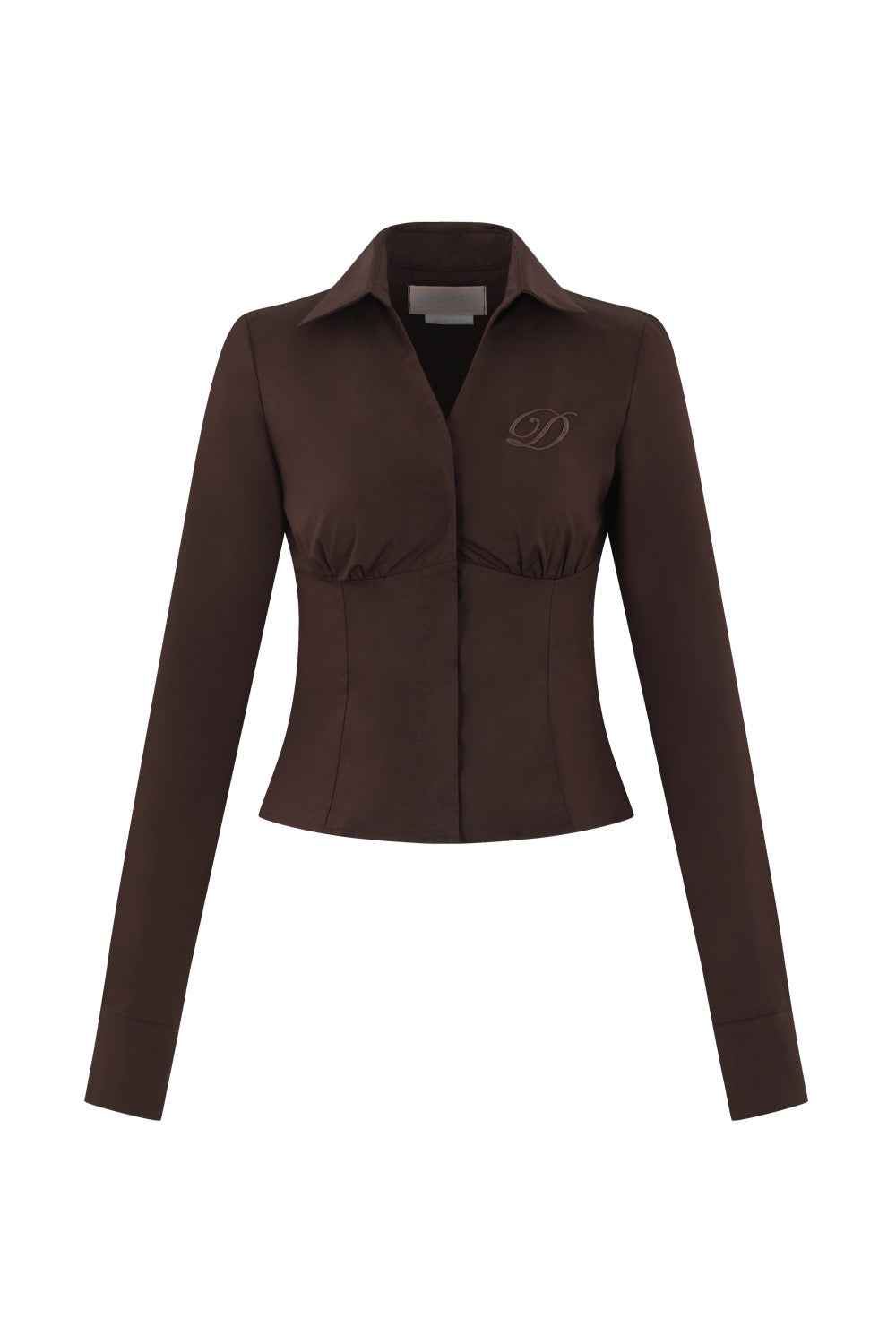 odd-one-out-fw-25-d-logo-v-neck-shirts-brown-brown-s