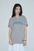 sis-a-ss-25-crack-expression-half-tshirt-/-melange-charcoal