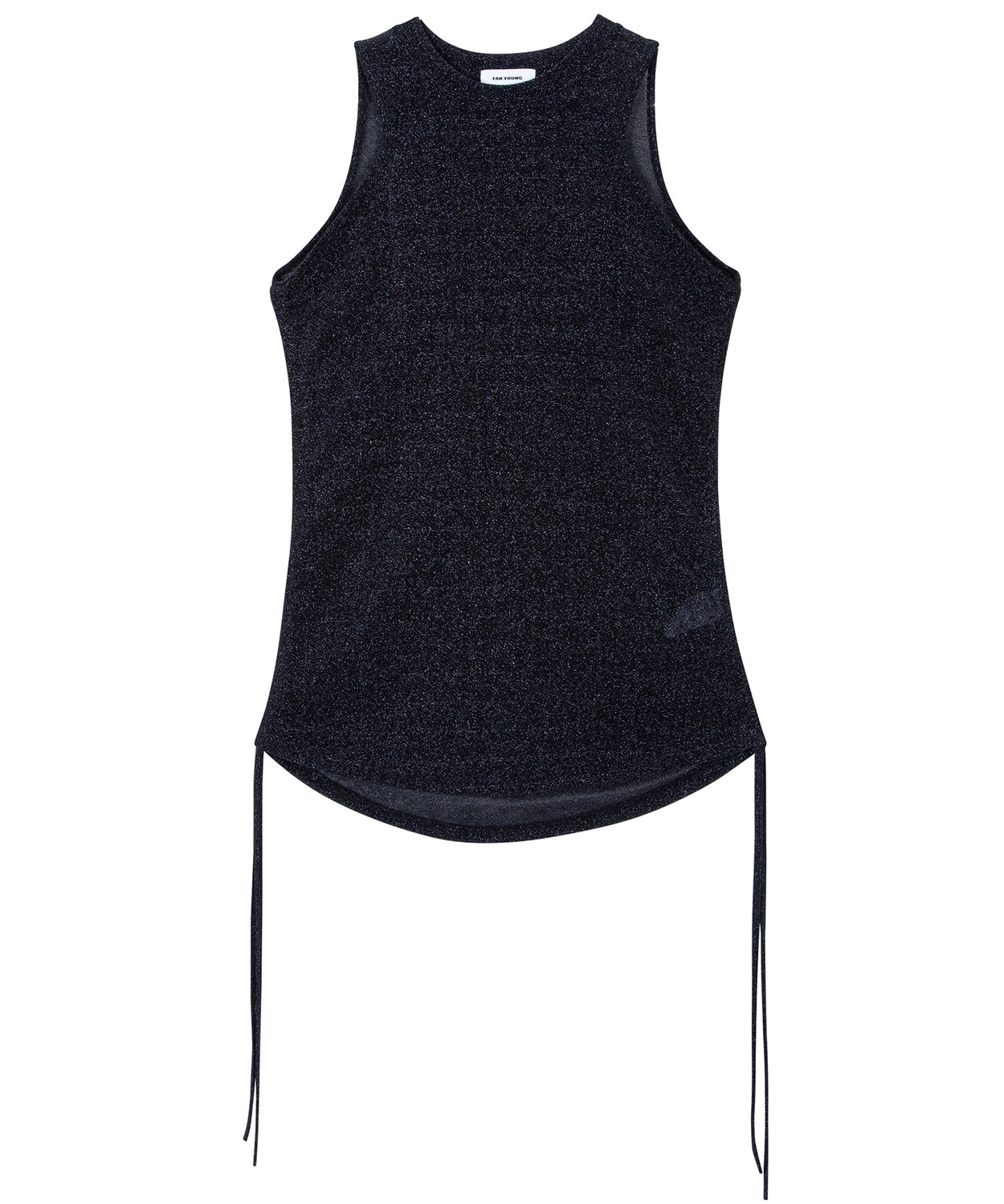 fanyoung-fw-25-metalic-sheer-top-black-s