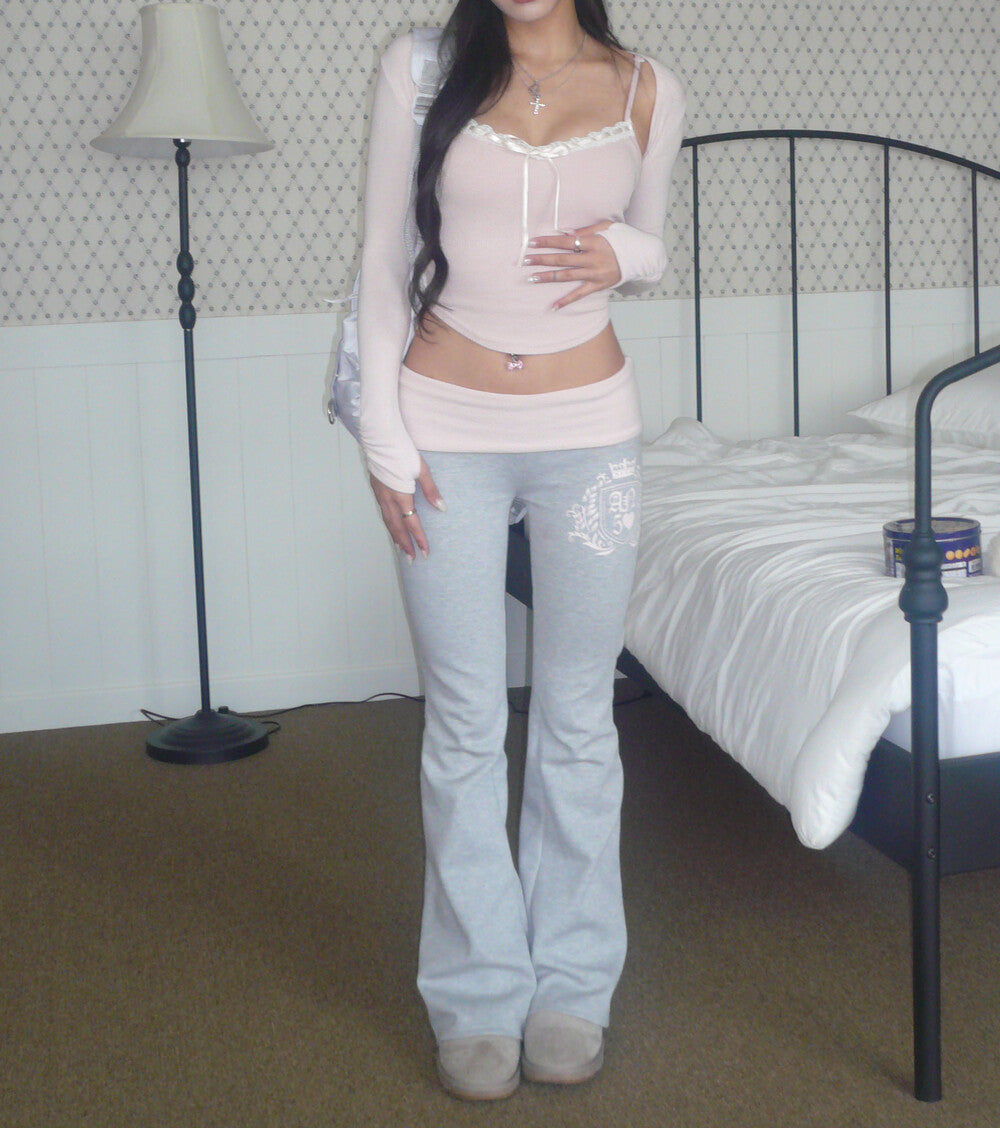 [ANGELNUMBER555] AN5 bootscut folded pants