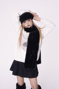 pincunomaru-fw-25-ribbon-muffler-fur-black-fur-black-s