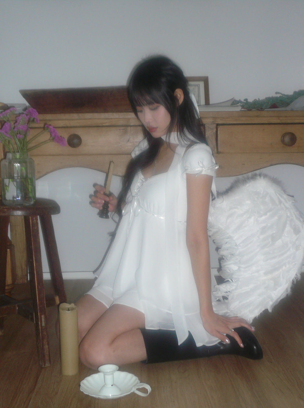angelnumber555-ss-26-snow-angel-blouse-scarf-set-white-s
