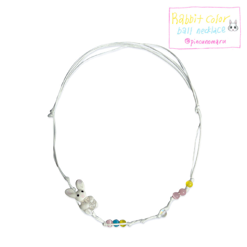 pincunomaru-seasonless-rabbit-color-ball-necklace
