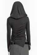 kashiko-fw-24-cowl-hood-long-sleeve-charcoal