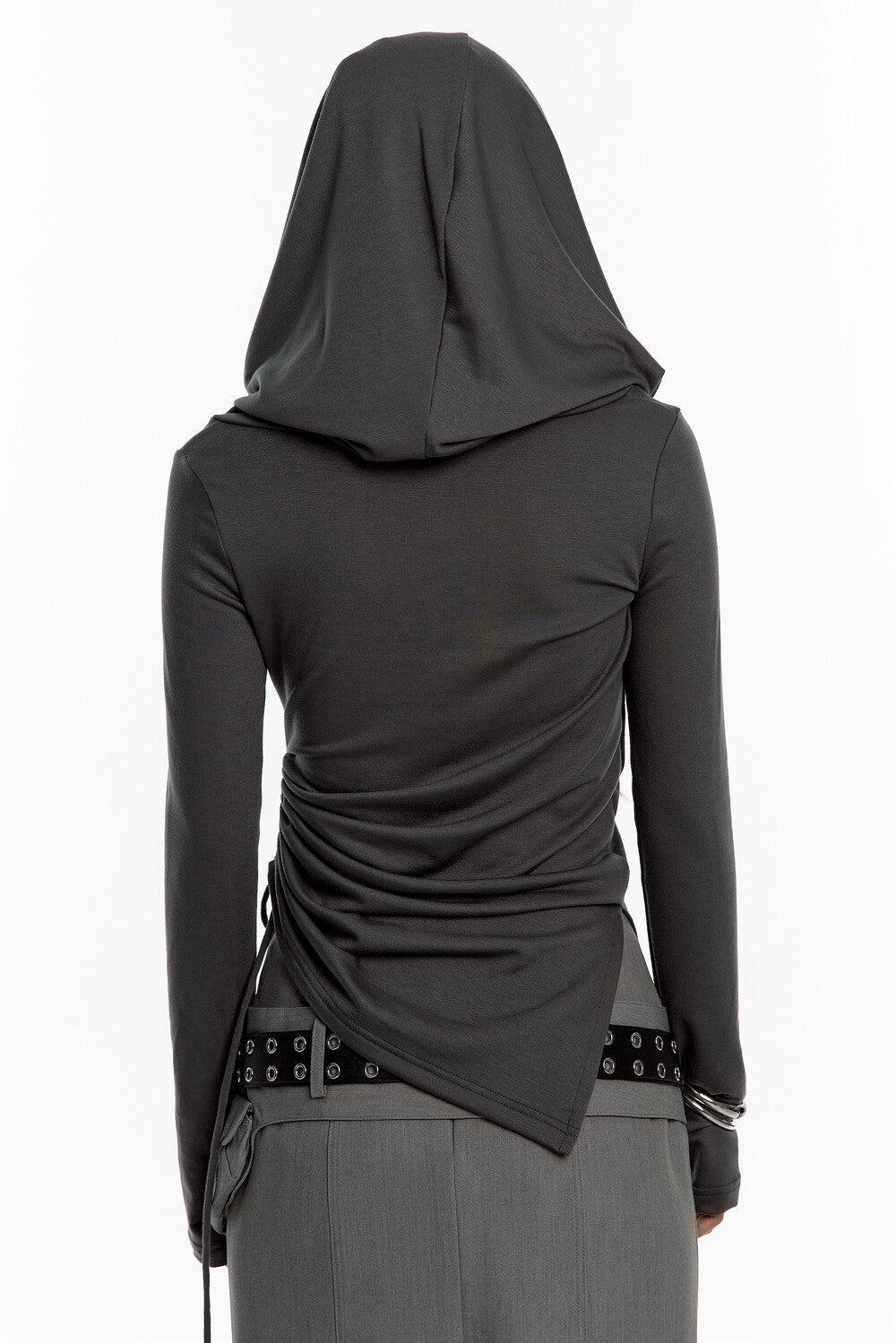 kashiko-fw-24-cowl-hood-long-sleeve-charcoal