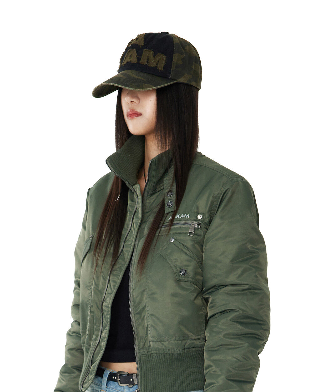 aakam-fw-24-camouflage-patch-cotton-ball-cap-khaki