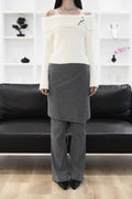 miae-fw-24-wrap-skirt-pants-set-gray