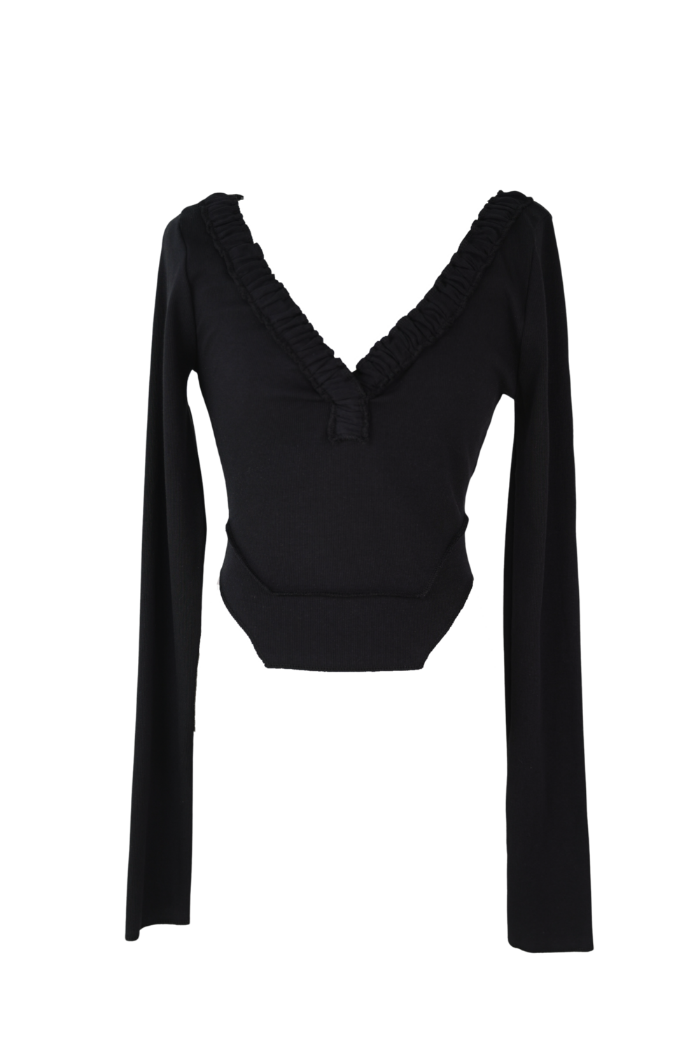 miae-fw-24-frill-vneck-t-black