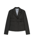 kashiko-ss-25-ribbon-belted-preppy-jacket-charcoal