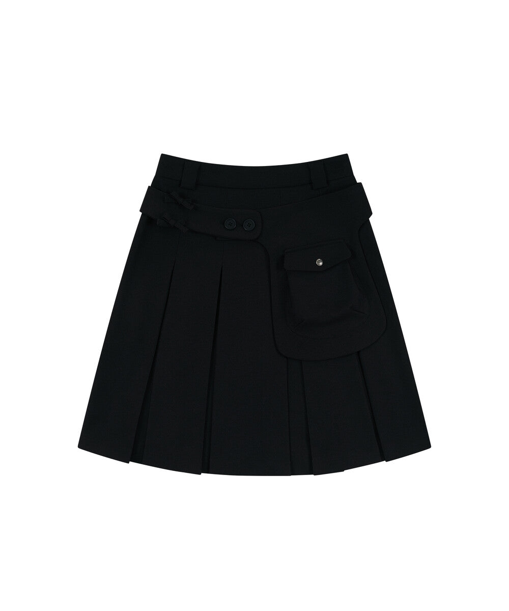 kashiko-ss-25-ribbon-preppy-pleated-skirt-black