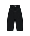 kashiko-ss-25-belt-rivet-oval-pants-black
