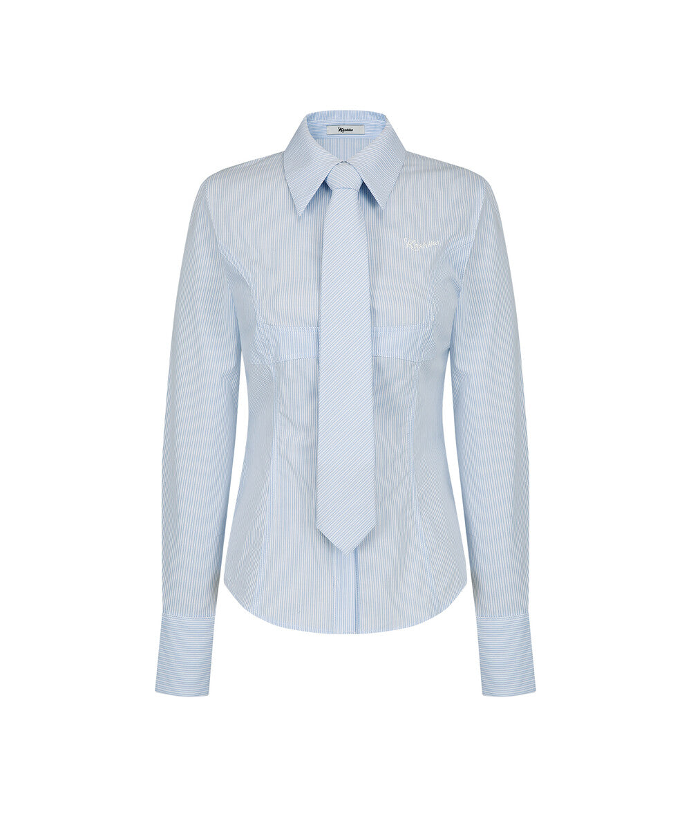 kashiko-ss-25-slim-corset-shirts-blue