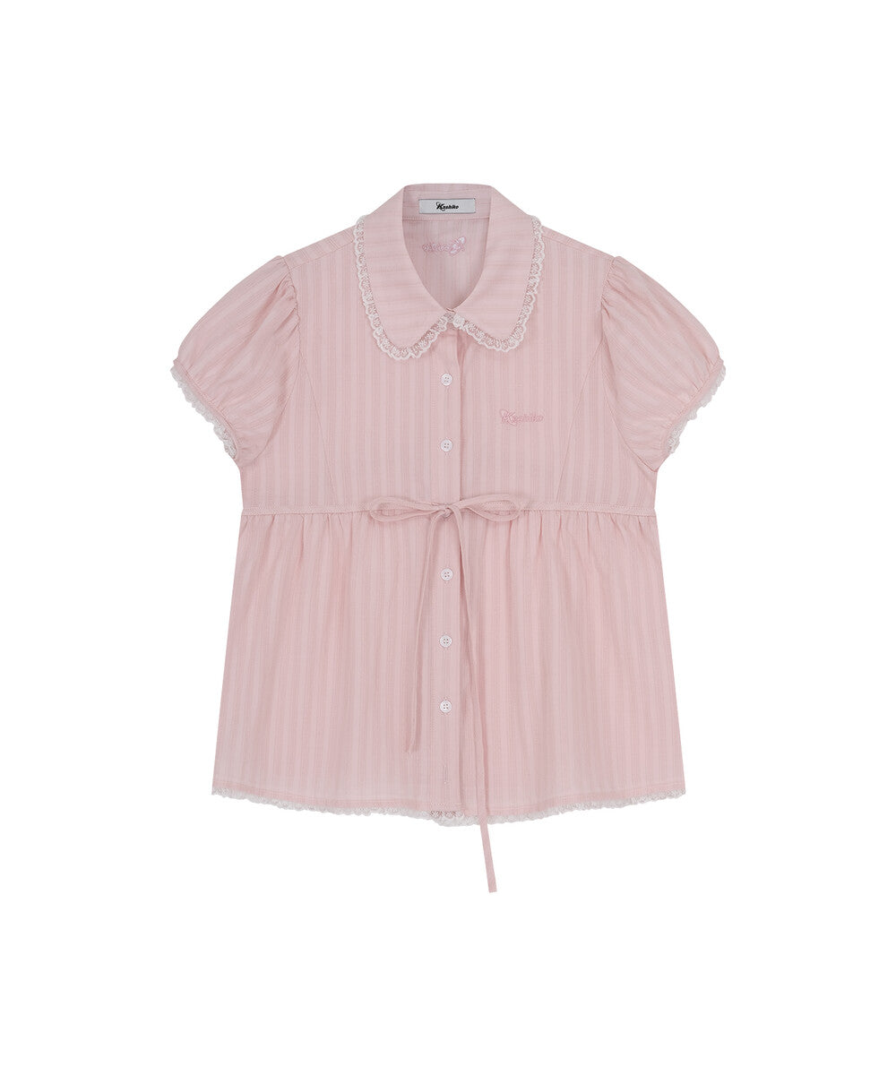 kashiko-ss-25-puff-sleeve-lace-shirt-pink