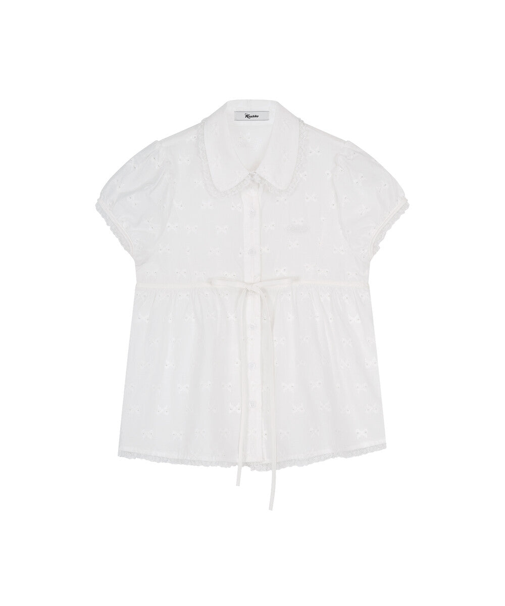 kashiko-ss-25-puff-sleeve-lace-shirt-white