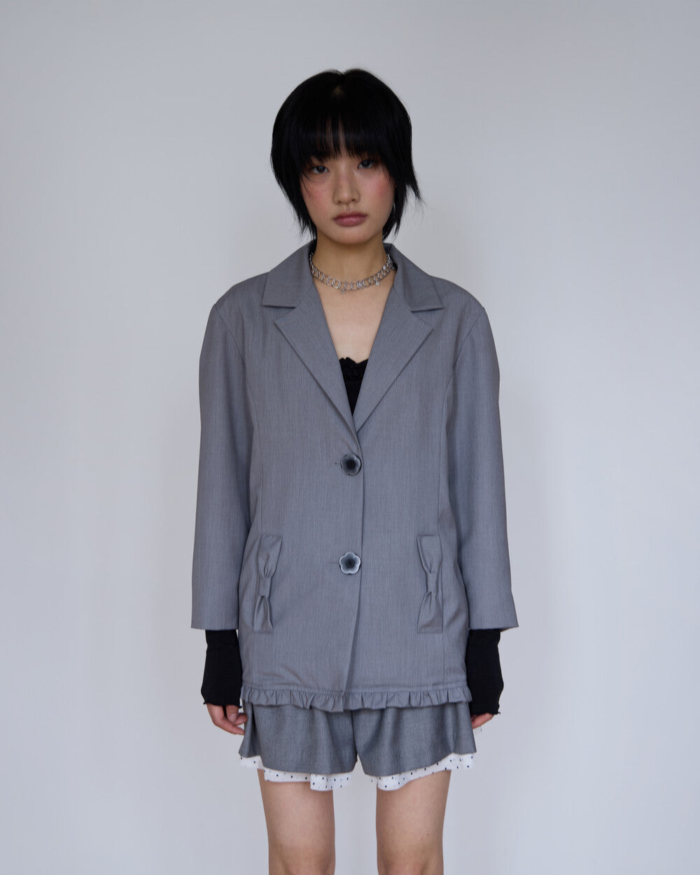 sio-ss-25-two-button-crop-sleeve-jacket-(grey)