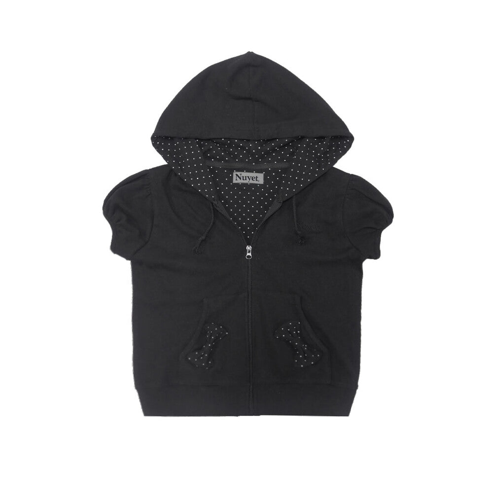 nuyet-ss-25-puffed-sleeve-dot-hoodie-_-black