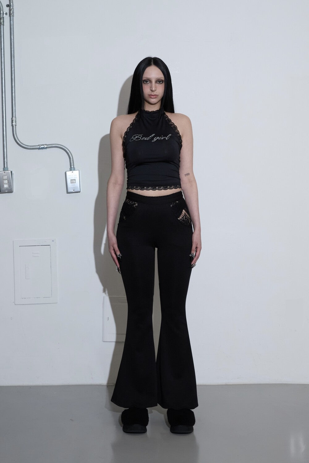 mlk-ss-25-lace-pocket-bootscut-pants