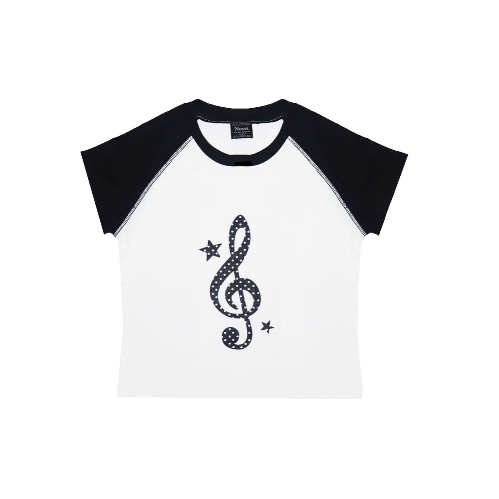 [NUYET] Note raglan tee _ White