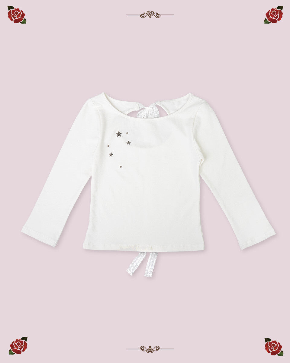 elfelfelf-archives-ss-25-back-ribbon-stud-t-shirts-(ivory)