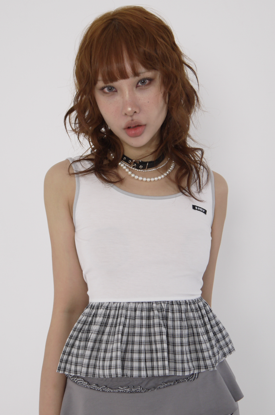 bfeep-fw-25-pumpkin-check-sleeveless-white-white-s