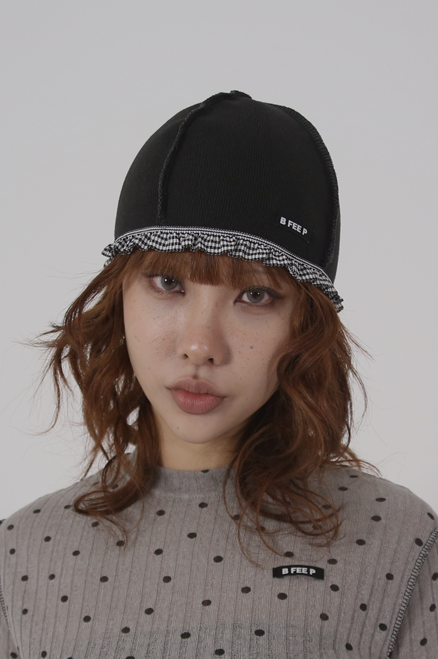 bfeep-fw-25-check-lace-beanie-charcoal-charcoal-s