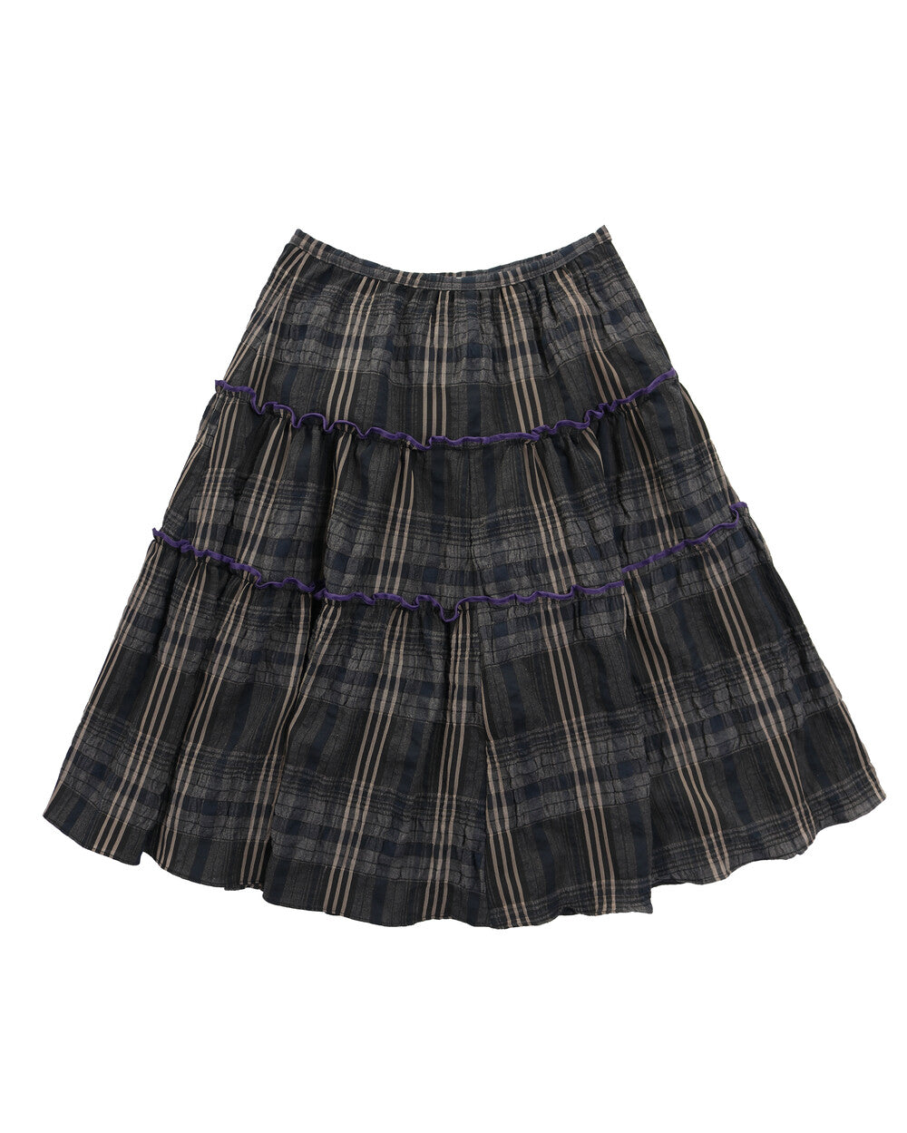 sio-ss-25-shirring-midi-check-skirt-black-black-s