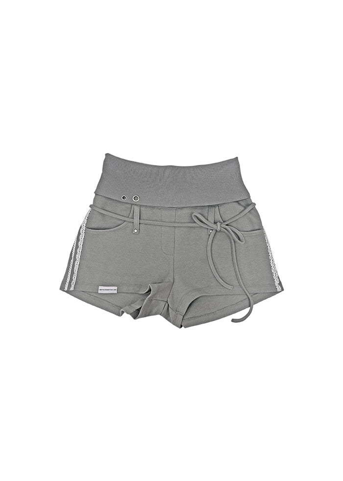 nofficialnoffice-ss-25-berry-angel-folded-waistband-shorts-gray