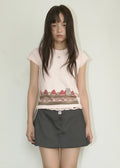 nofficialnoffice-ss-25-berry-choco-cake-slice-lace-tshirt-pink