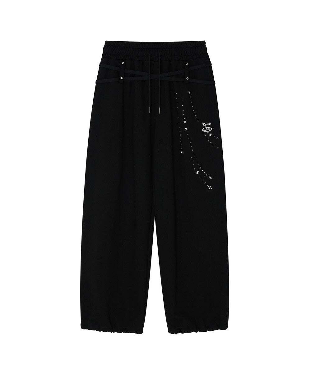 kashiko-fw-25-zenu-belt-sweat-pants-black-black-s