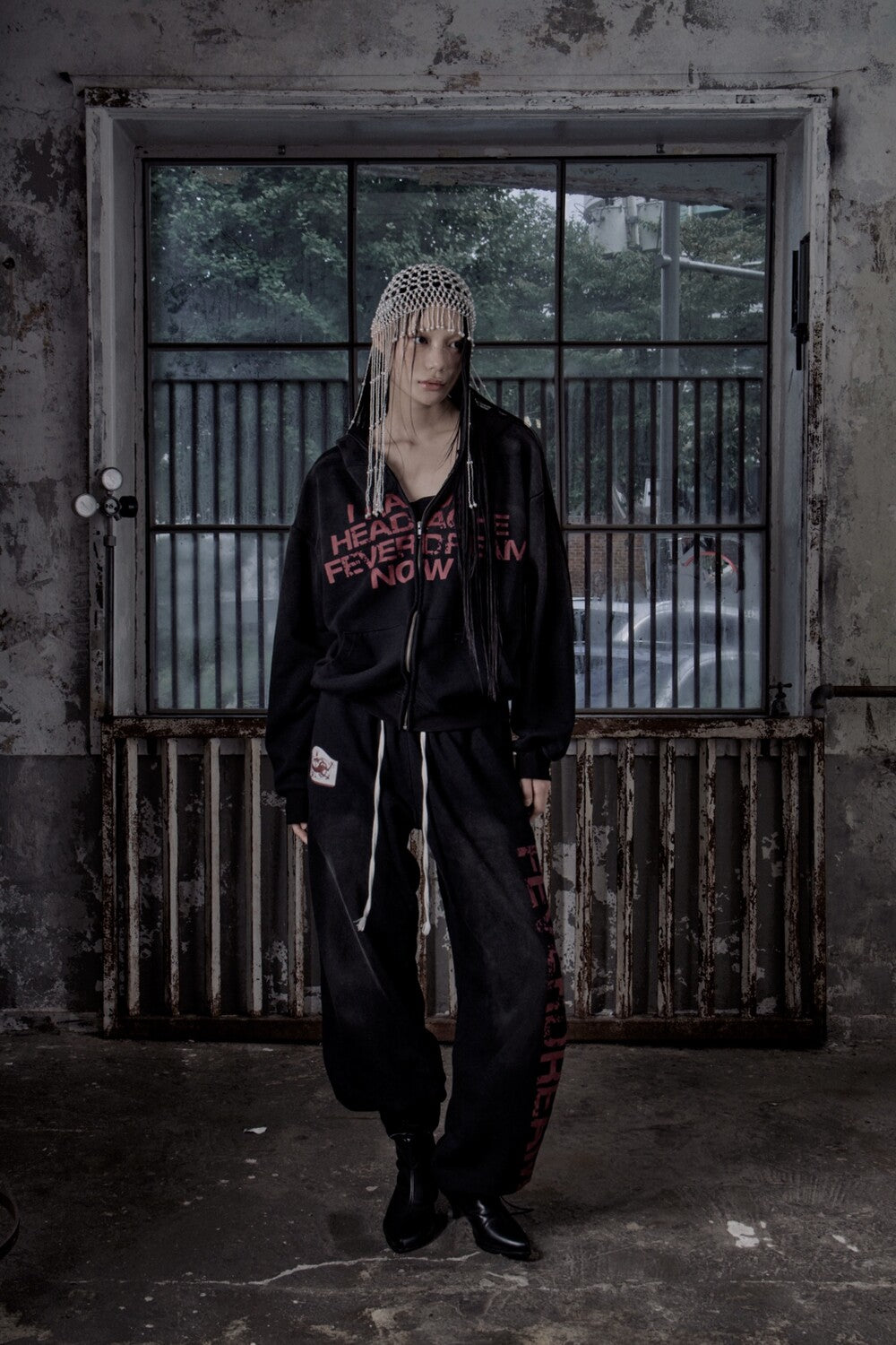 mlk-fw-25-lettering-washing-hood-zip-up-black-s