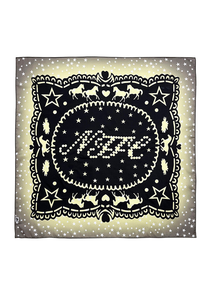 nofficialnoffice-fw-25-silky-starry-pony-logo-bandana-black-black-s