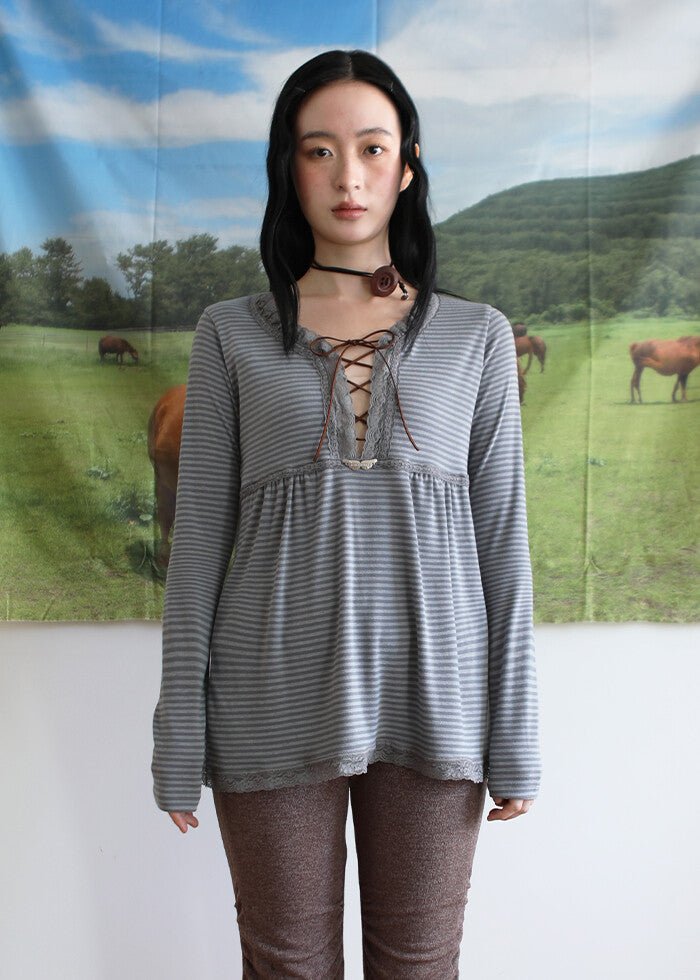 nofficialnoffice-fw-25-lace-trim-lace-up-top-blue-gray-blue-grey-s