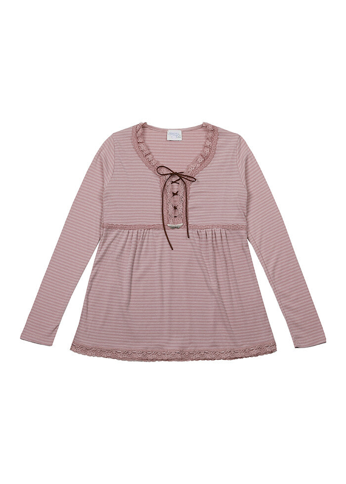 nofficialnoffice-fw-25-lace-trim-lace-up-top-pink-pink-s