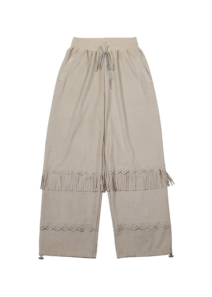 nofficialnoffice-fw-25-suede-fringe-lace-cut-pants-beige-beige-s