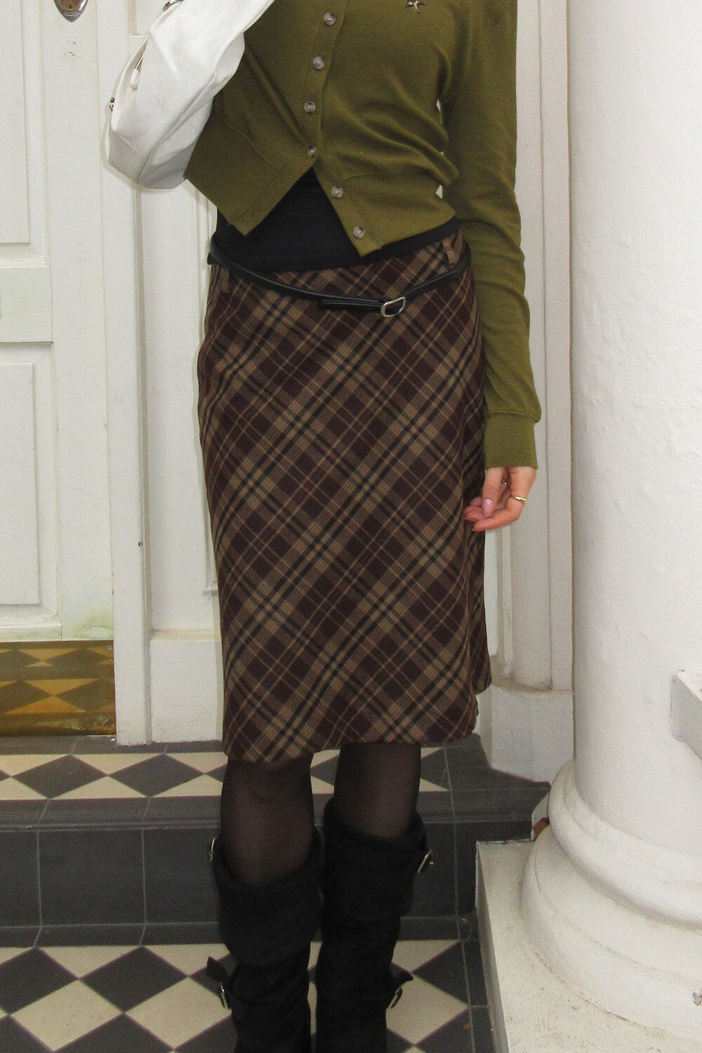 dimanche-fw-25-check-midi-skirt-brown-brown-s