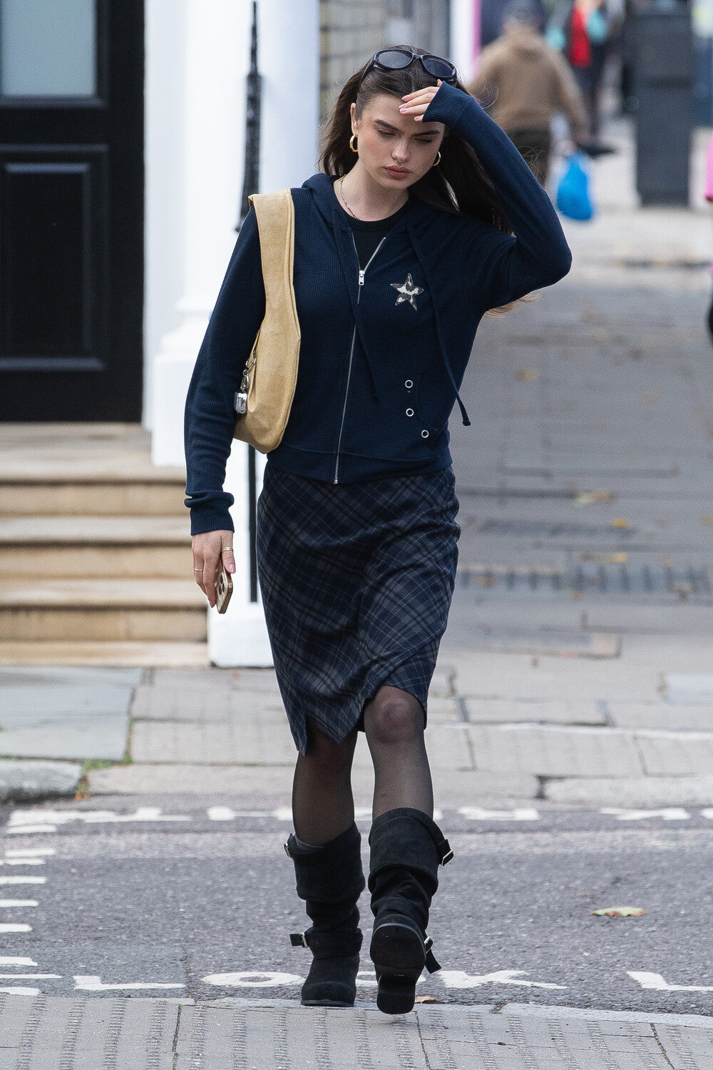 dimanche-fw-25-leopard-star-hoodie-navy-navy-s