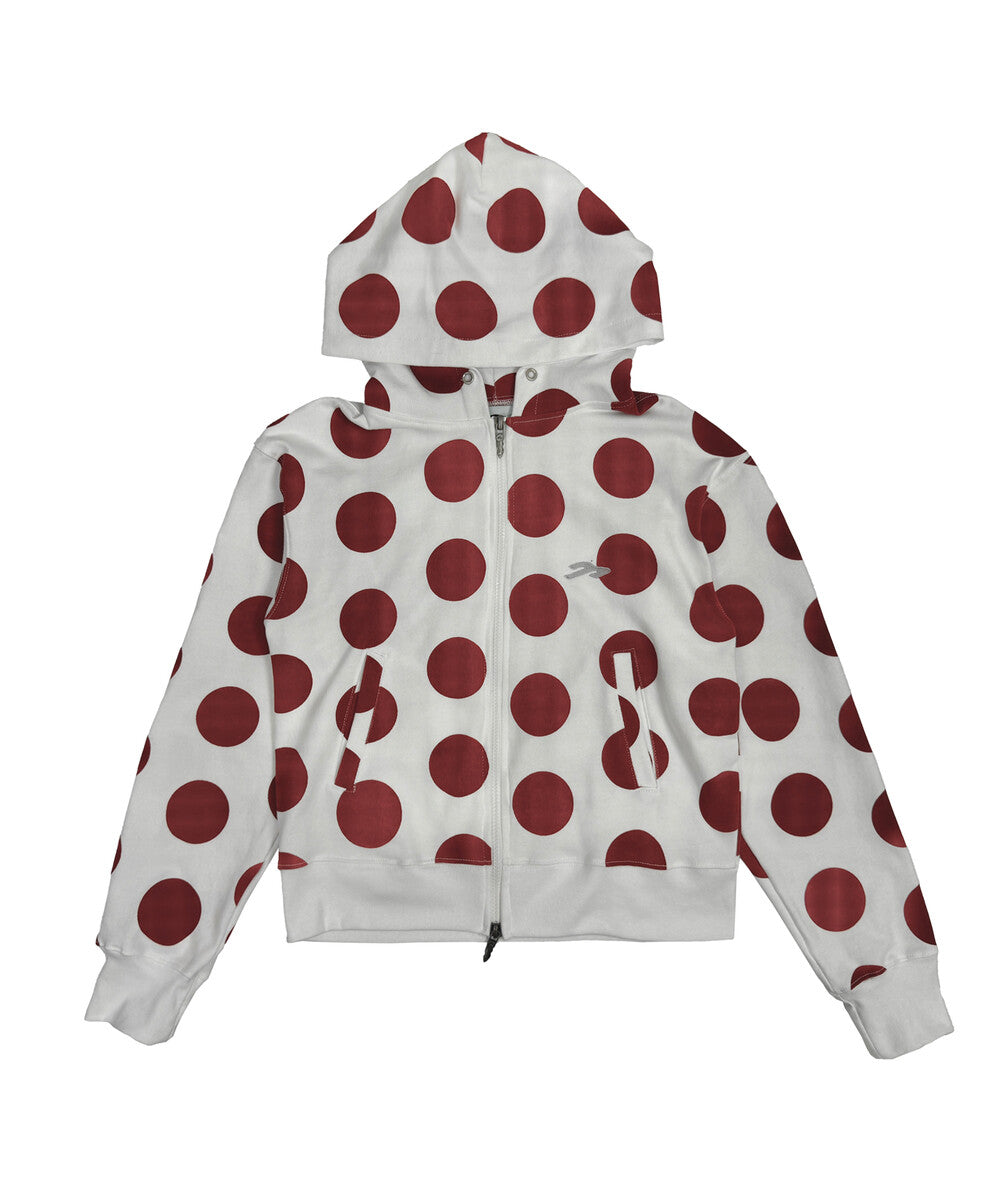 tansanmagnesium-fw-25-dot-pattern-hoodie-zip-up-white-red-white-red-s
