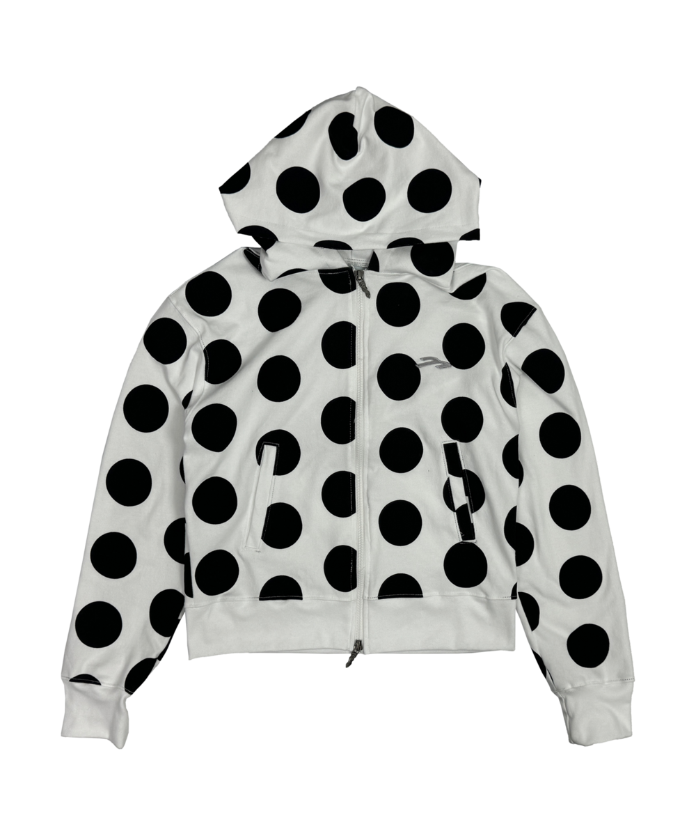 tansanmagnesium-fw-25-dot-pattern-hoodie-zip-up-white-black-white-black-s
