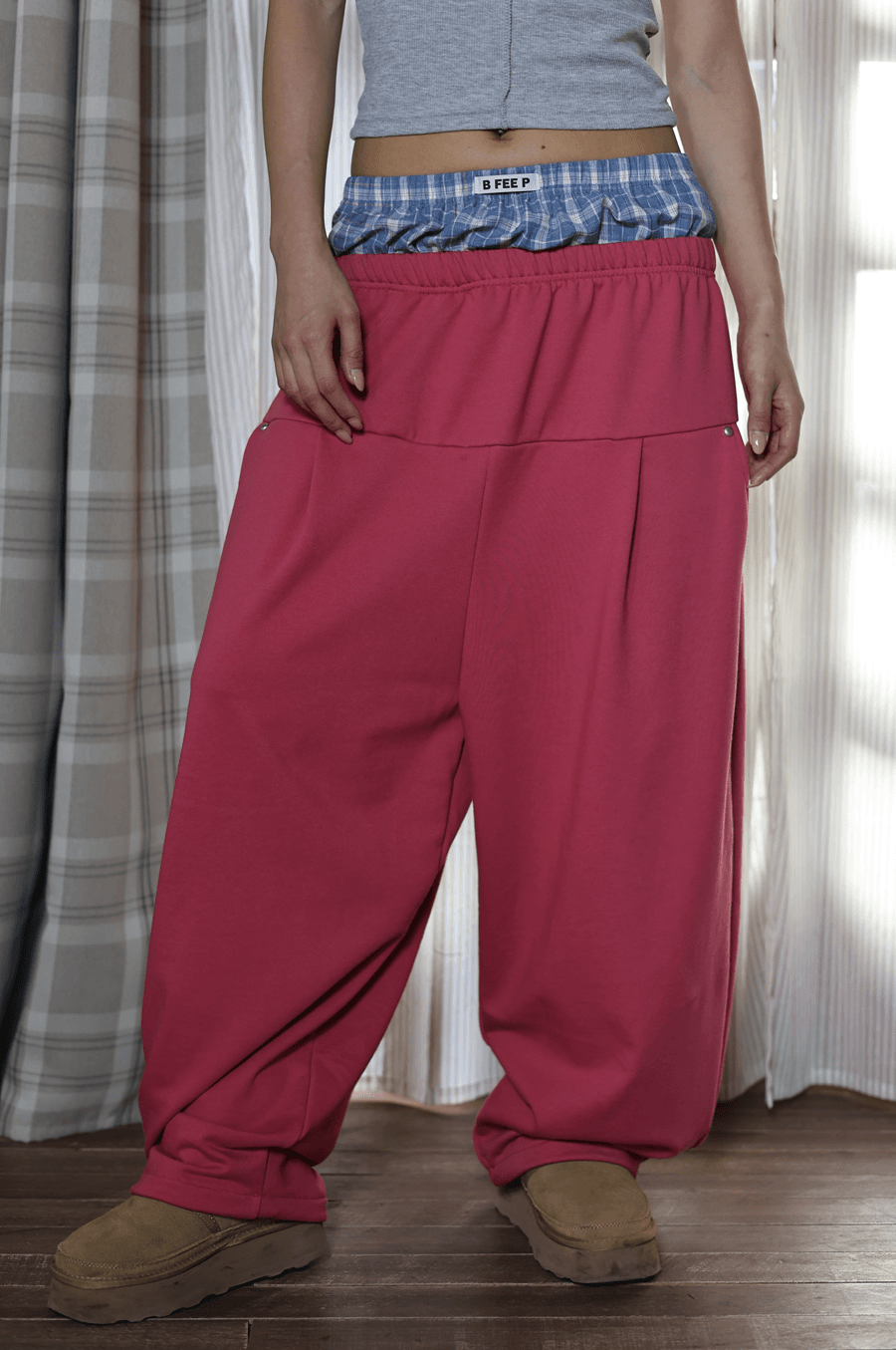bfeep-fw-25-check-n-sag-pants-pink-pink-s