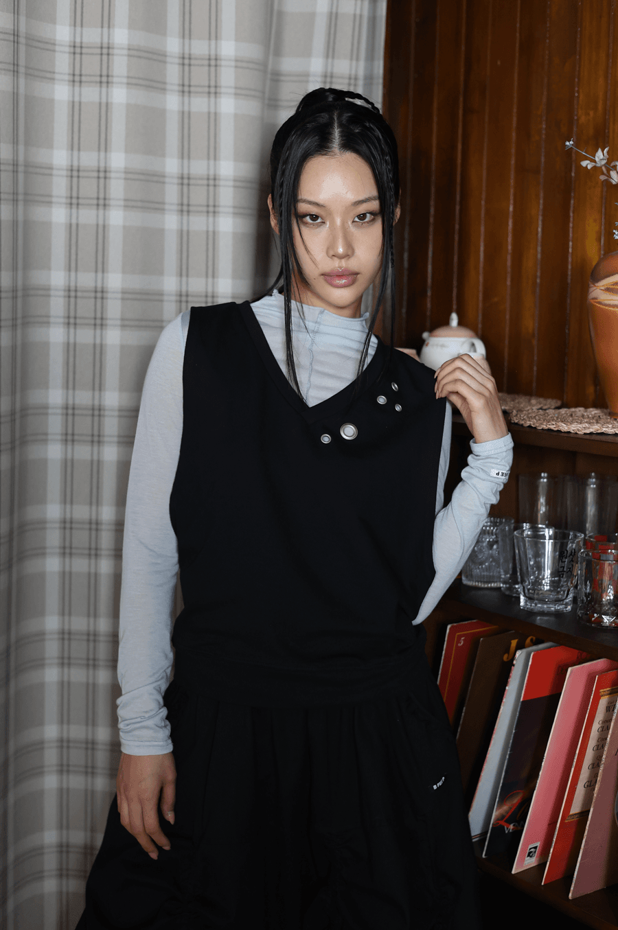 bfeep-fw-25-eyelet-vest-black-black-s