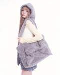 pincunomaru-fw-25-fluffy-hood-muffler-gray-gray-s