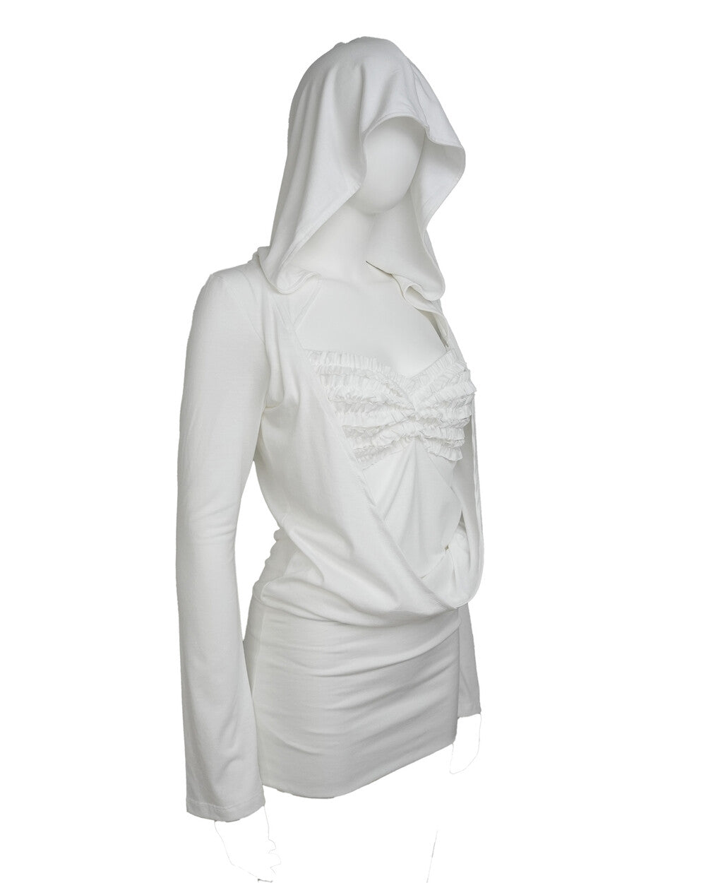 elfelfelf-archives-fw-25-draped-hoodie-dress-ivory-ivory-s