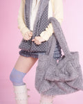 pincunomaru-fw-25-fluffy-ribbon-bag-gray-gray-s