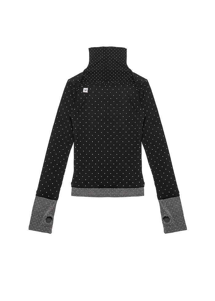 nofficialnoffice-fw-25-dot-two-tone-layered-turtleneck-top-black-black-s