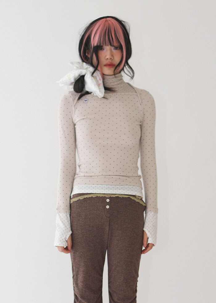 nofficialnoffice-fw-25-dot-two-tone-layered-turtleneck-top-beige-beige-s