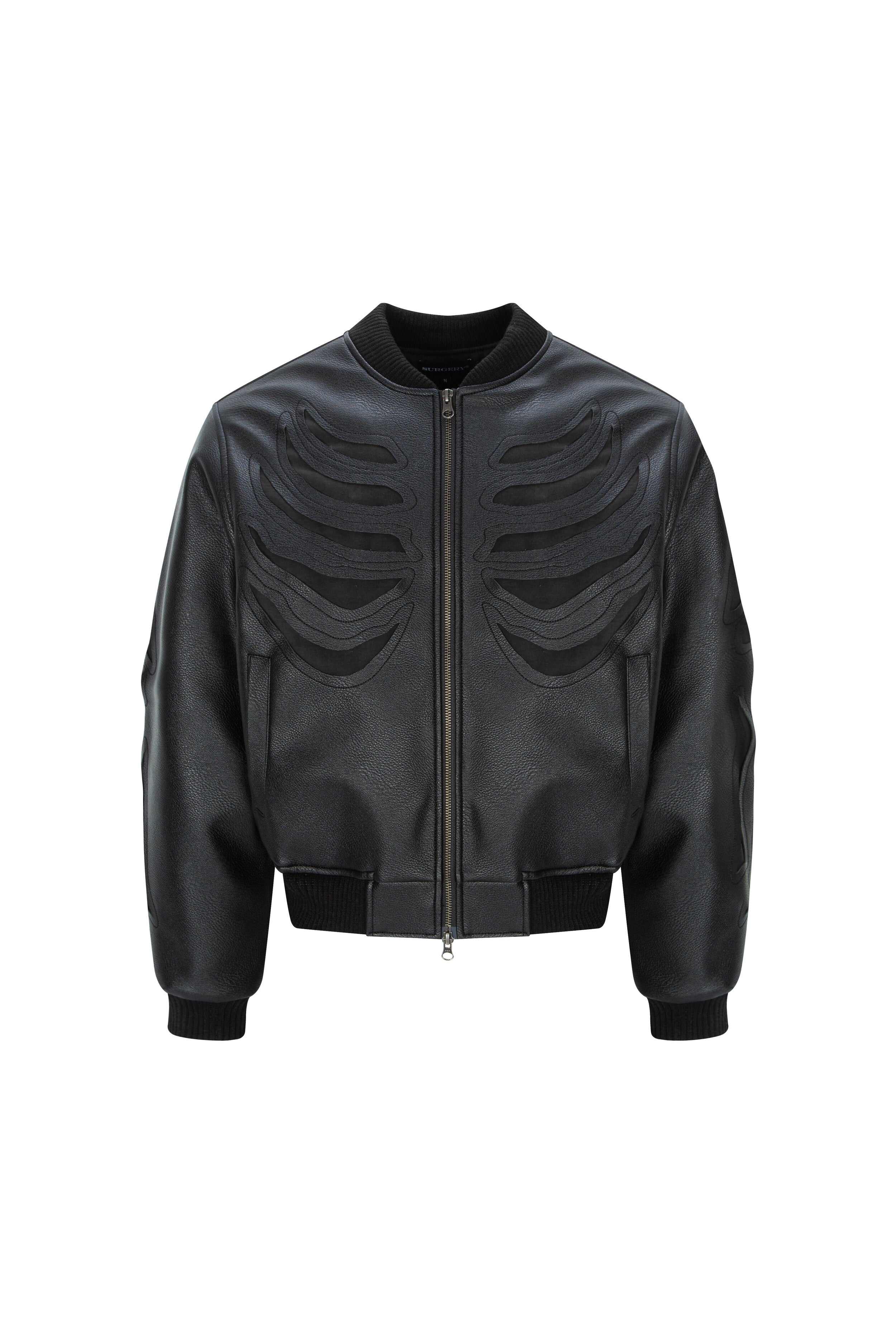 surgery-ss-26-bone-cutting-varsity-jacket-all-black-black-s