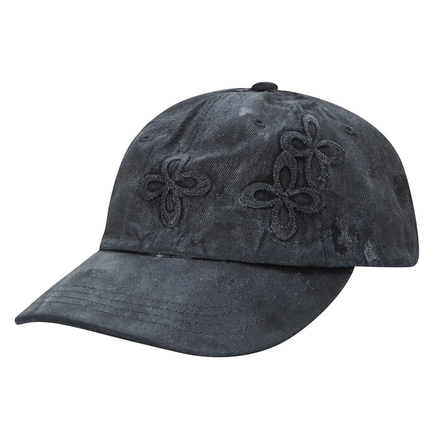 surgery-ss-26-clover-leather-patch-cap-wax-coating-charcoal-s