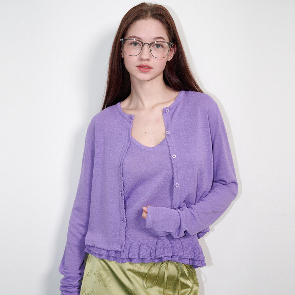 opening-sunshine-ss-26-linen-frill-sleeveless-cardigan-set-lavender-lavender-s