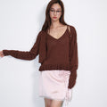 opening-sunshine-ss-26-linen-frill-sleeveless-cardigan-set-brown-brown-s